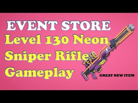 Fortnite StW - Event Store Level 130 Neon Sniper Game Play Video