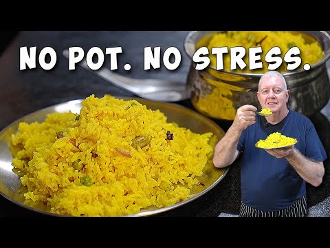 Golden Indian Yellow Rice – Easy Rice Cooker Method!