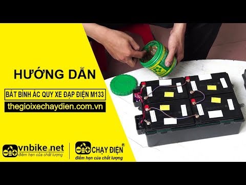Hướng dẫn các bắt bình ắc quy xe đạp điện M133