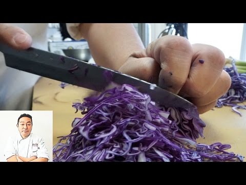 ASMR: Fast Precise Cutting Skills and Extremely Sharp Knife
