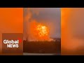 Fiery natural gas pipeline rupture west of Edmonton prompts Alberta Wildfire response