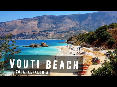 Vouti Beach by drone, Zola, Kefalonia | GREECE 🇬🇷