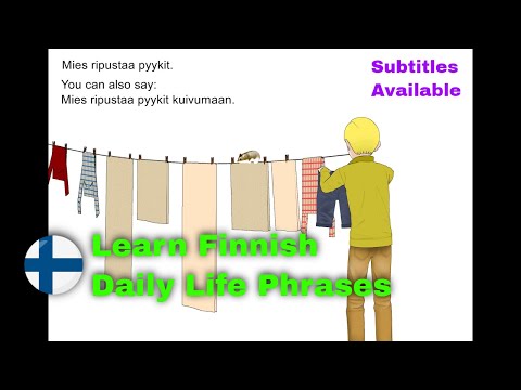 Learn Finnish Language (Daily Life Phrases With Comics)