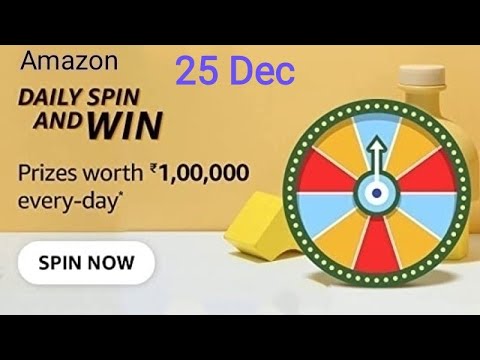 Amazon Daily Spin And Win Quiz Answers Today | 25 December 2021 | Daily QuizTime