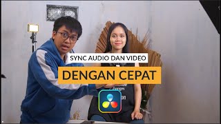 Download lagu 3 Cara menggabungkan audio dan video yang terpisah pada davinci resolve 18.1 | Auto sync mp3