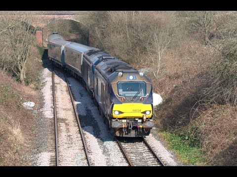 DRS Class 68 No's. 68034 & 68025 on 5Z60 Scarborough - Crewe Basford Hall on 08.03.22 - HD