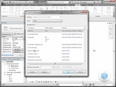 Video corso Autodesk Revit 2013/2014 - Tasti a scelta rapida