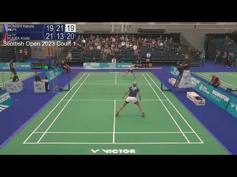 Match point - Haruna Konishi vs Kristin Kuuba - WS, SF - Scottish Open 2023