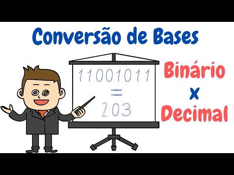 Conversão de bases numéricas: Binário x Decimal. (Informática Básica)