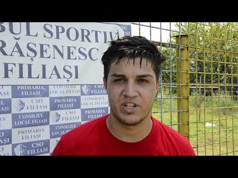 Rodemis Trifu, după CSO Filiași - CSJ Craiova 9-1 (video: Alex Vîrtosu)