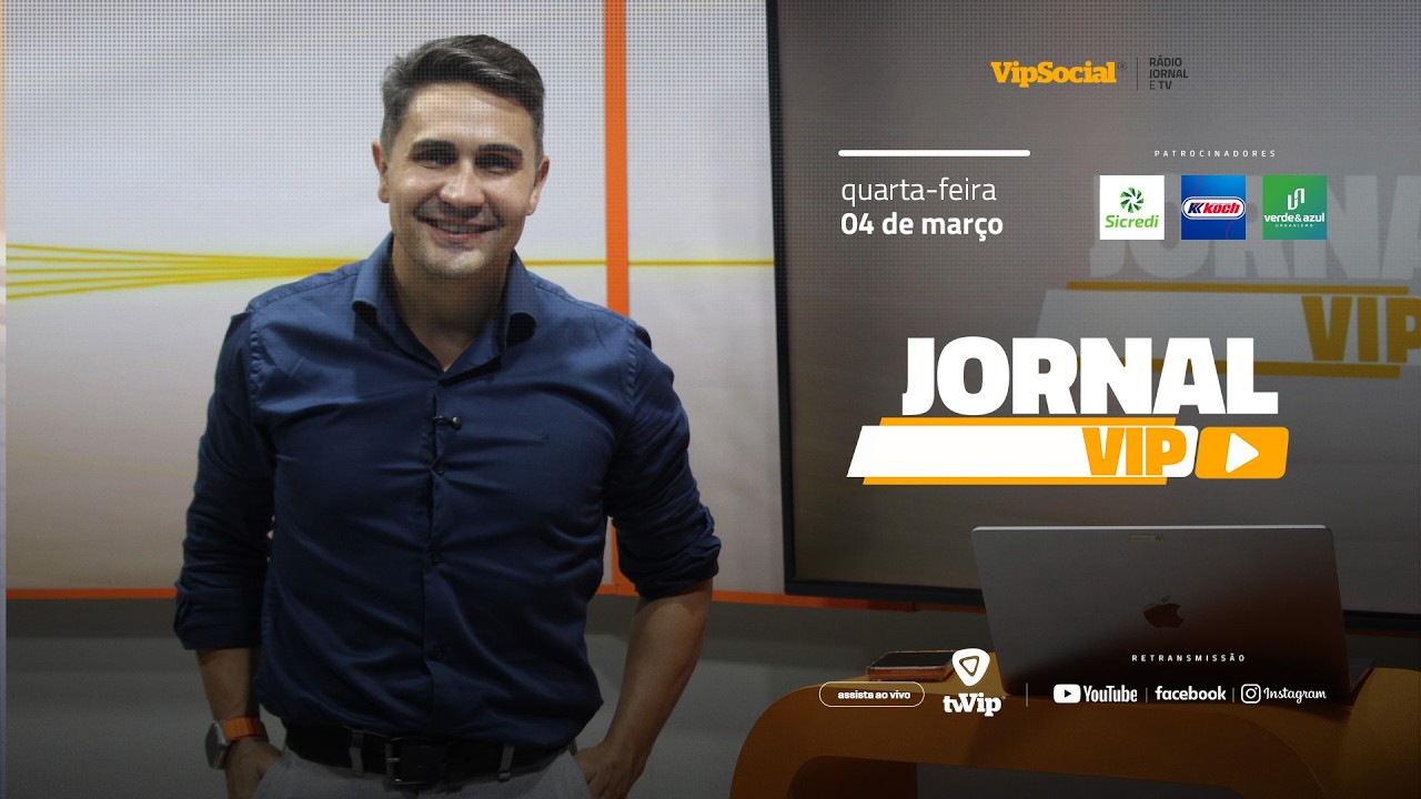 Jornal Vip com as principais notícias da região nesta quarta-feira, 04 de março