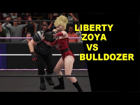 WWE 2K18 Liberty Zoya vs Bulldozer - Extreme Rules