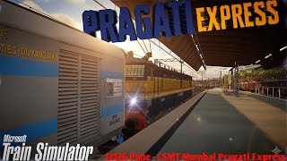 MSTS Live | 12126 Pune - CSMT Pragati Express | Full Journey Gameplay | Khandesh Route