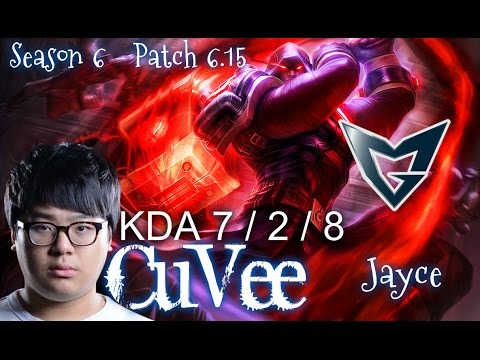 SSG CuVee JAYCE vs GNAR TOP - Patch 6.15 KR Ranked | League of Legends