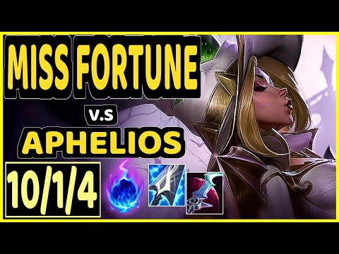 BERSEKER (MISS FORTUNE) vs APHELIOS - 10/1/4 KDA BOTTOM ADC CHALLENGER GAMEPLAY - KR