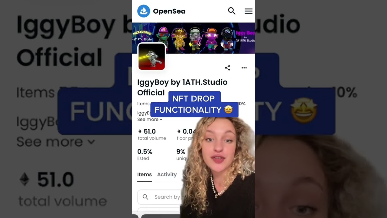 @opensea6143  adds NFT drop functionality for easier collection release⚡️ #opensea #nftdrops