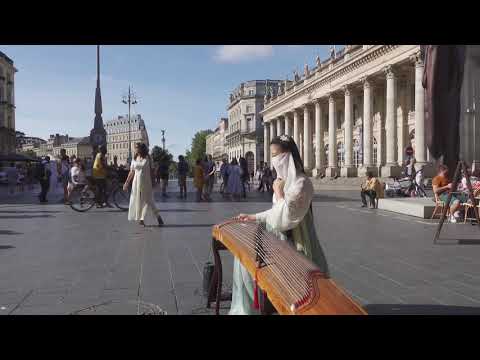 【法國街頭|一剪梅 Yi Jian Mei】 聽說最近一剪梅在國外火了？Chinese Musical Instruments 古箏 Guzheng Cover| 碰碰彭碰彭