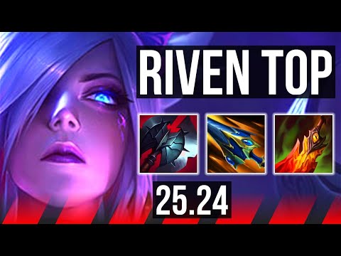 RIVEN vs RENEKTON (TOP) | 17/0/8, 43K damage | KR Master | 25.24