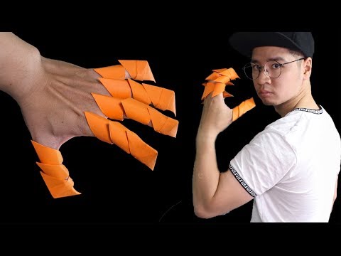 Easy #origami Wolfman #Claws Halloween