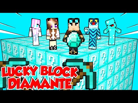 LUCKY BLOCK GIGANTI DI DIAMANTE SU MINECRAFT!!!