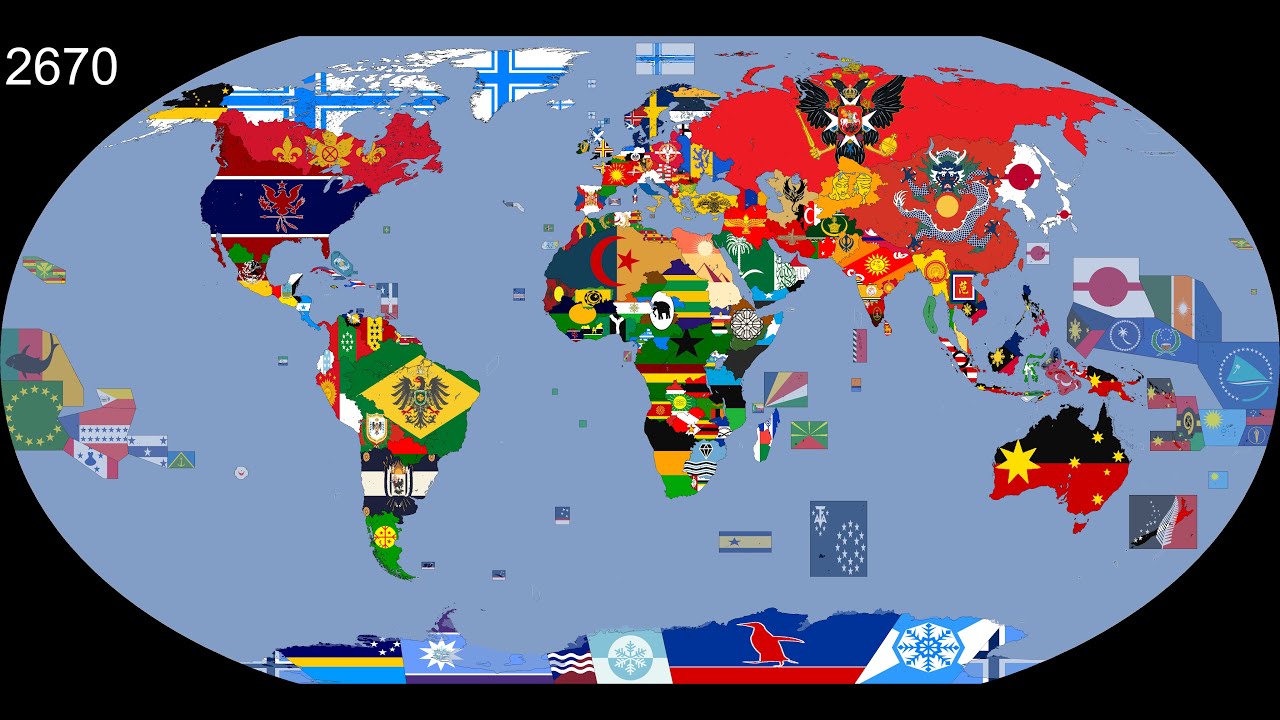 The World: Timeline of National Flags: 2024-3024