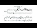 Johann Sebastian Bach English Suite No 1 in A Major BWV 806