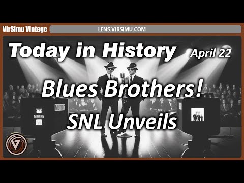 Today in history, April 22, 1978, Blues Brothers Debut on SNL: A Premiere