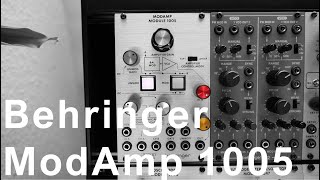 Video thumbnail for Behringer ModAmp Module 1005 ~ a unique ring modulator by synthe sizer83