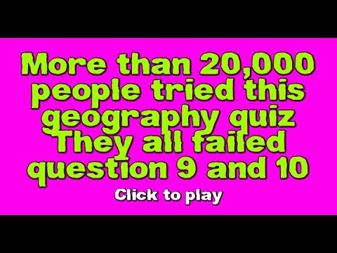 World Geography Quiz