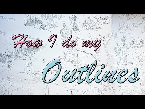 The ghost of the Forest - How I do my outlines