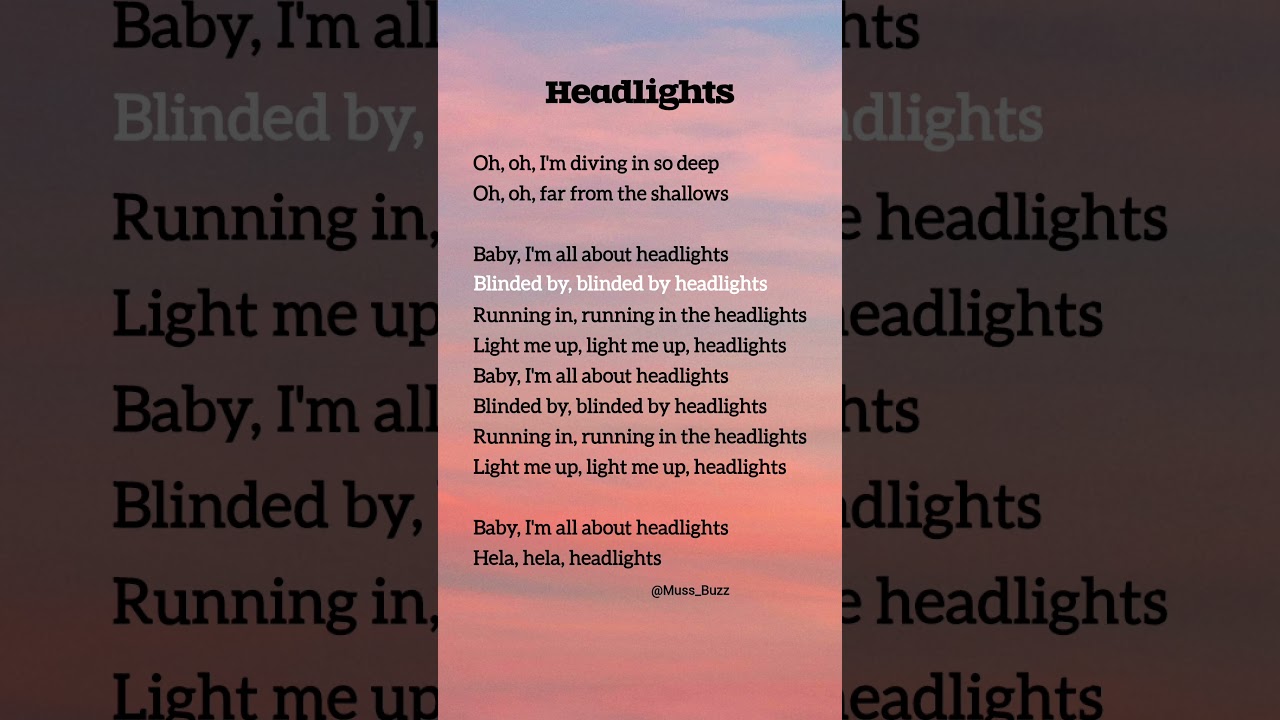 'Headlights' Lyrics - Alan Walker and Alok #headlights #song #lyrics #alanwalker #alok