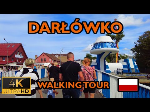 ⁴ᴷ⁶⁰ 🇵🇱 Darłówko/Poland Walking Tour - Baltic Sea Summertime (August 2022) [4K]