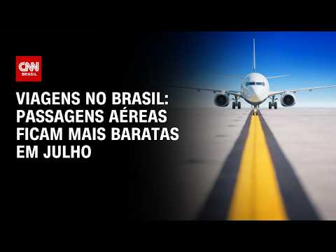 Passagens aéreas ficam 5,2% mais baratas em julho | CNN MERCADO