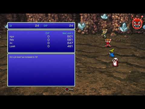 Final Fantasy III Pixel Remaster: Quick & easy method of grinding job levels