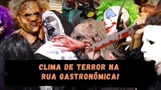 #HalloweenNaTolentino - Clima de terror invade a Rua Gastronômica, em Santos!