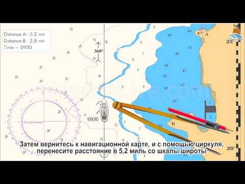 34 Обсервация дистанция и компасные пеленг 1