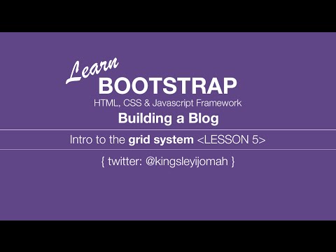Bootstrap 3 Tutorials [COMPLETE] - Building a blog video for beginners tut # 5