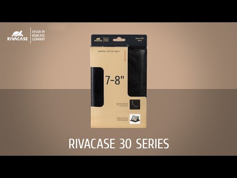 RIVACASE 3003 Atverčiamas Planšetinio kompiuterio dėklas 7"-8" 12/48 Juodas video