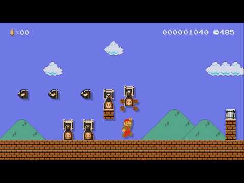 MARIO be careful!(again)-68 by ALEX - SUPER MARIO MAKER - NO COMMENTARY 1bf