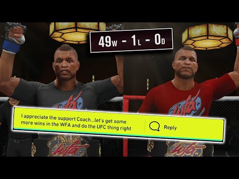 UFC 4 career but we never leave the WFA.. what happens?