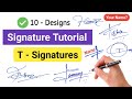 ✅ A To Z Signature Style | Signature Style Of My Name | T Signature Ideas | T Signature Style