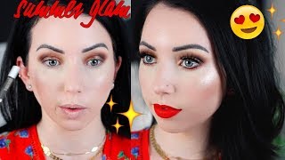 FULL FACE GLAM SUMMER MAKEUP LOOK! Fair Skin Makeup Tutorial