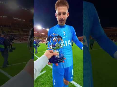 GUGLIELMO VICARIO: The Spurs Goalkeeper Wins Player of the Match Award: Monaco 0-0 Tottenham