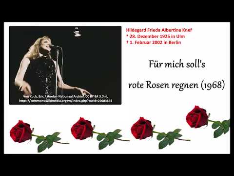 Hildegard Knef - Für mich soll's Rote Rosen regnen (Lyrics)