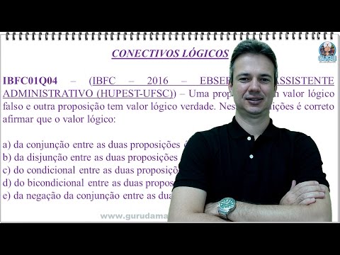 IBFC04NMQ04 - IBFC - 2016 - EBSERH - CONECTIVOS LÓGICOS