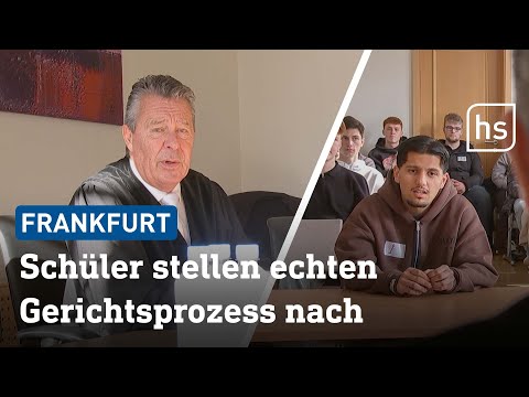 Mit TV-Richter Ulrich Wetzel: Schüler spielen echten Prozess nach | hessenschau