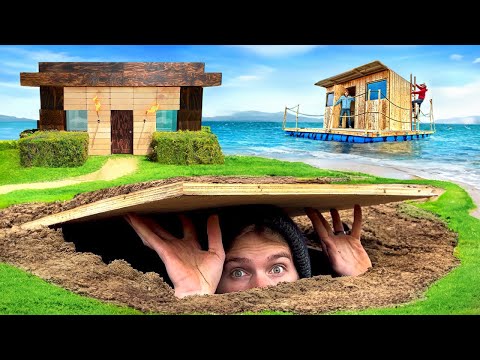EPIC Homemade Survival Shelters - Ultimate Survival Challenge!
