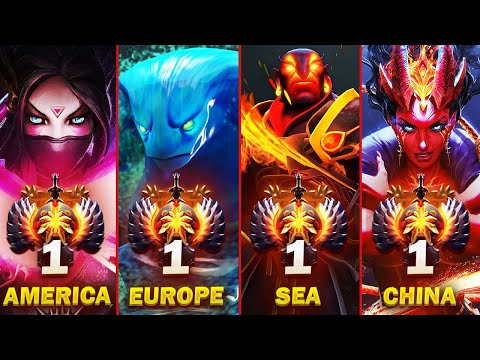 TOP 1 Rank of all regions - Best Dota 2 Players (NEW 7.34 Patch)