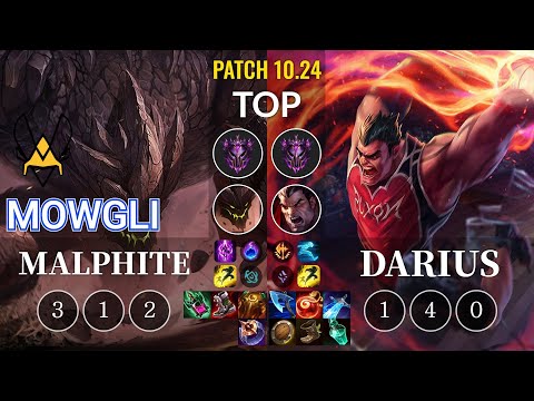 VIT Mowgli Malphite vs Darius Top - KR Patch 10.24