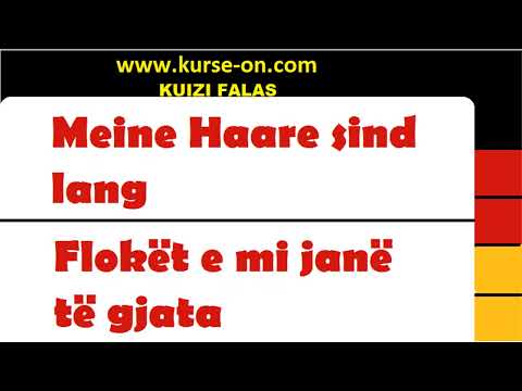 Mesimi 10 Meso Gjermanisht - Shqip para gjumit